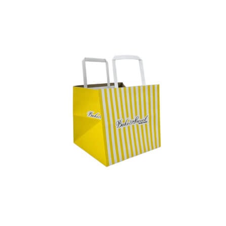 ถุงใส่กล่องเค้ก SCP PACKING 1 ปอนด์ ขนาด 8.5 X 10.5 X 8.5 นิ้ว สีเหลือง (1 แพ็ค 50 ใบ)_1
